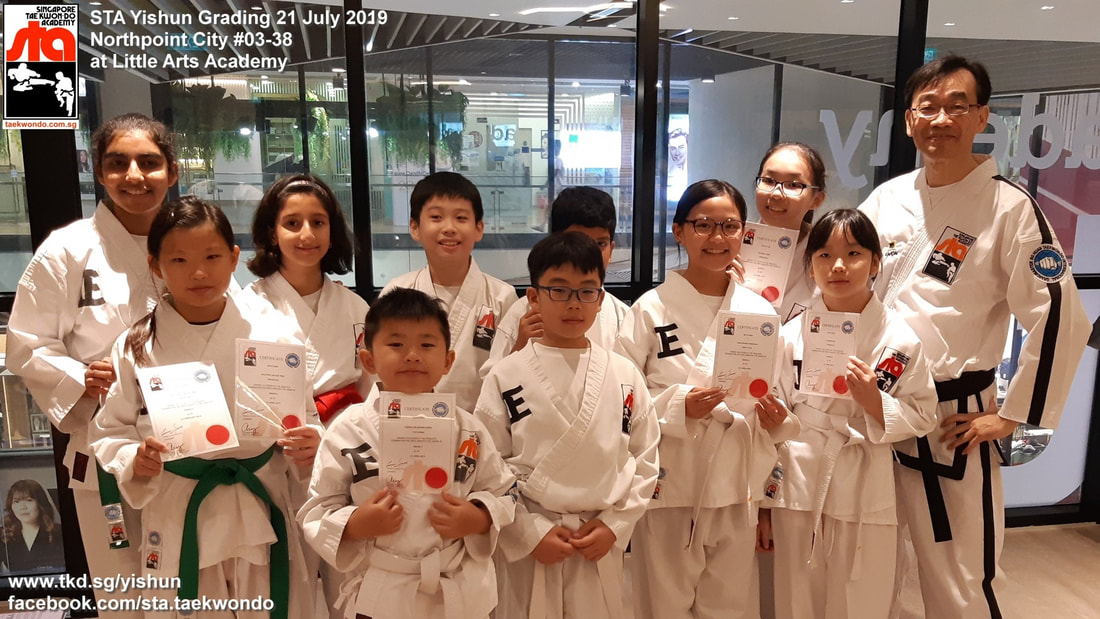 Certificate Grading Aquarius Bedok Tampines Simei Katong Orchard Yishun Sembawang Singapore Taekwondo Academy STA Adrian Huan